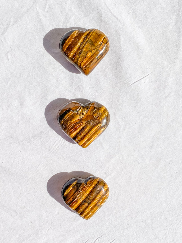 Tiger Eye Heart | Medium