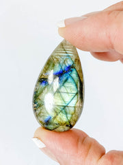 Labradorite Cabochon Tear Drop | Medium