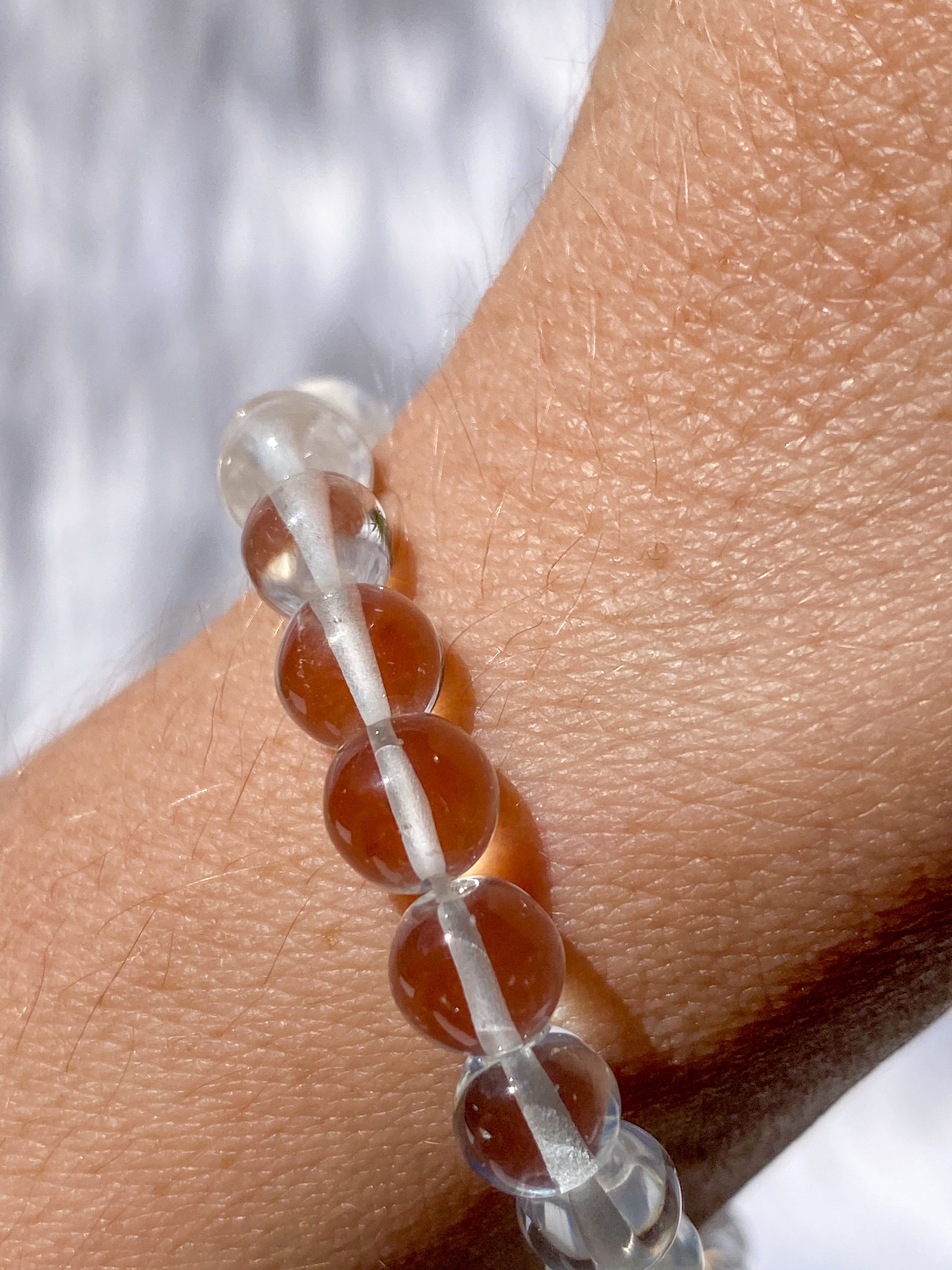 Clear Quartz Bead Bracelet