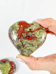 Dragon Bloodstone Heart | Large