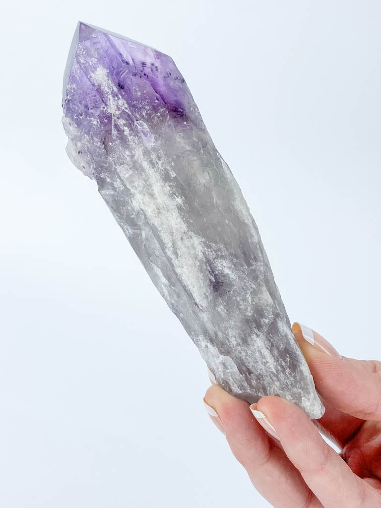 Amethyst Natural Laser Dragons Tooth Wand 272g