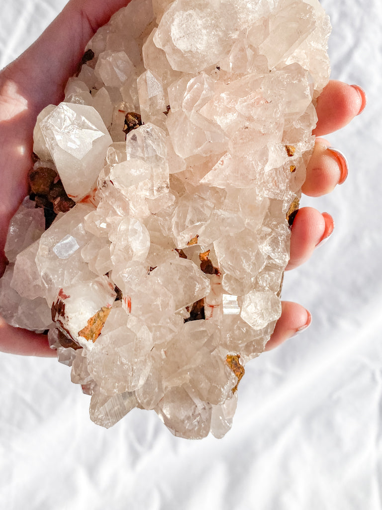 Himalayan Quartz Cluster with Inclusions 657g