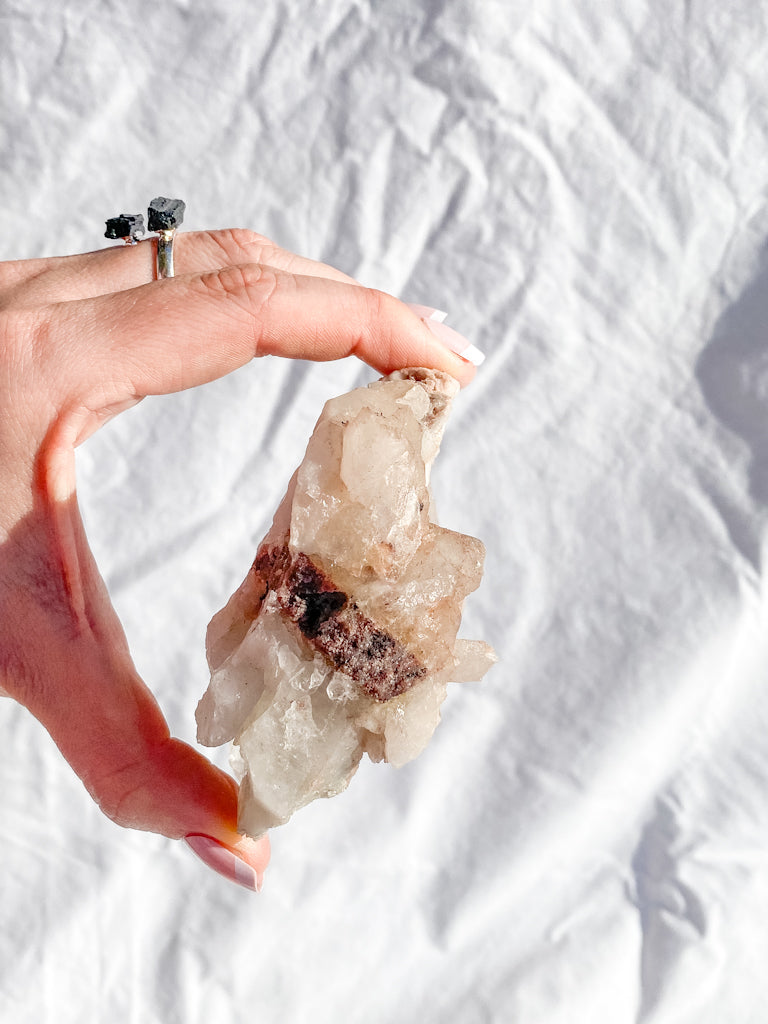 Himalayan Quartz Cluster with Inclusions 292g