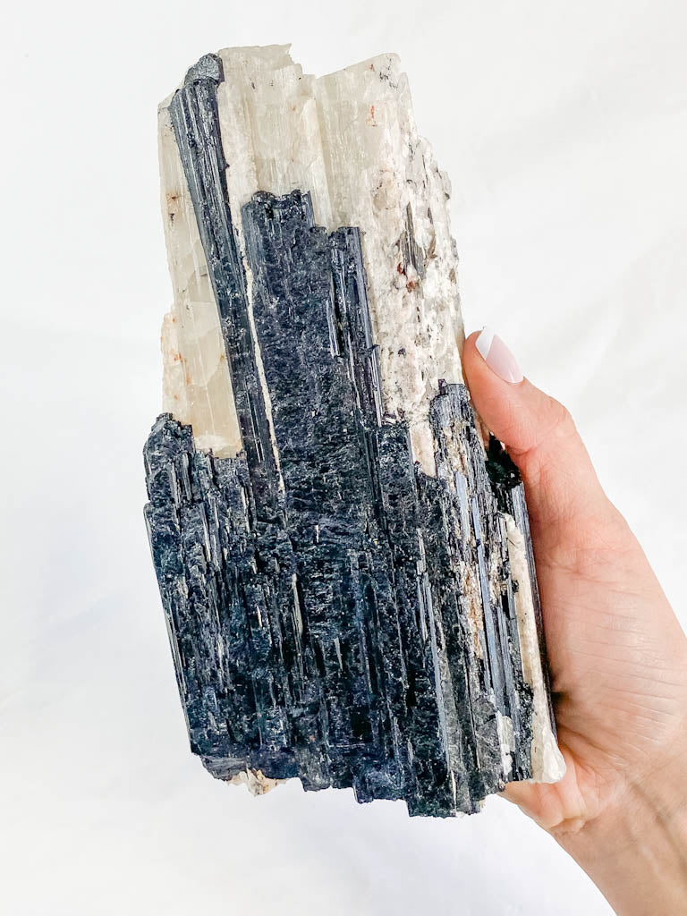 Black Tourmaline with Quartz Natural Chunk 1.3kg