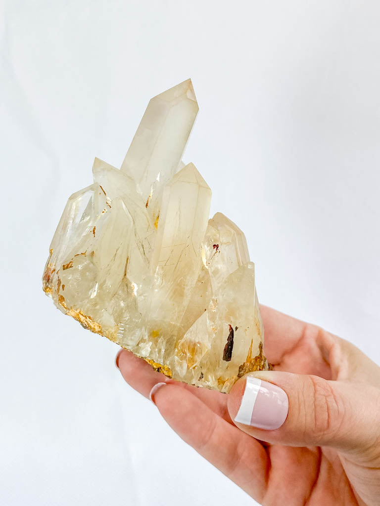 Quartz Cluster with Inclusions 244g