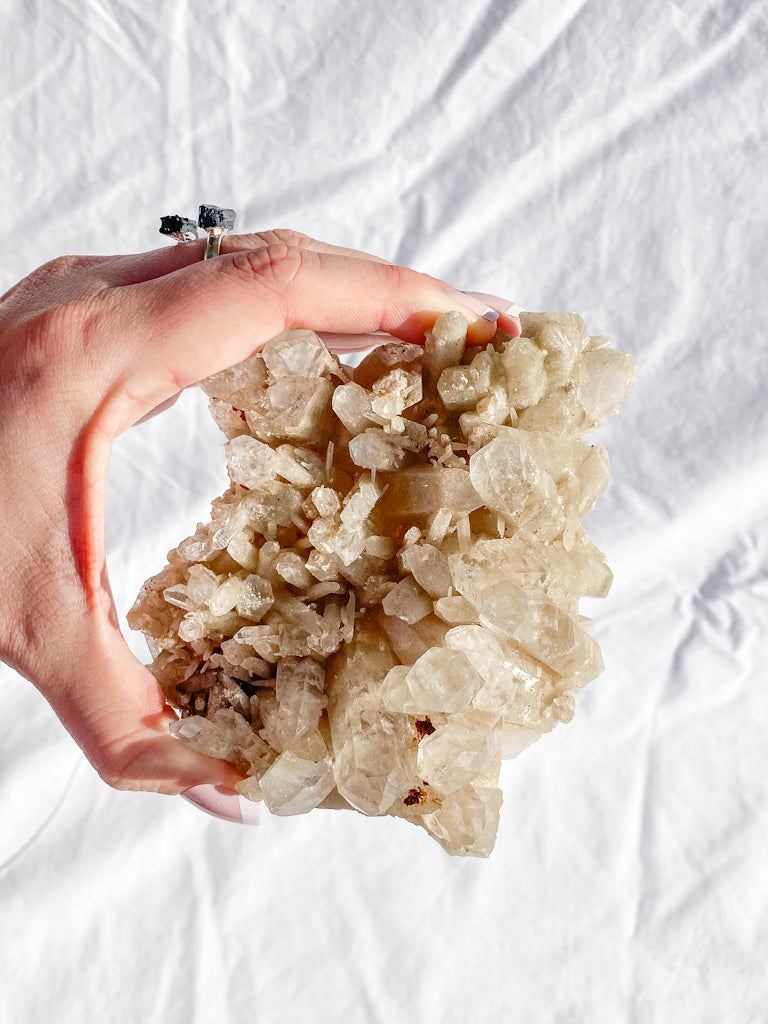 Himalayan Quartz Cluster with Inclusions 459g