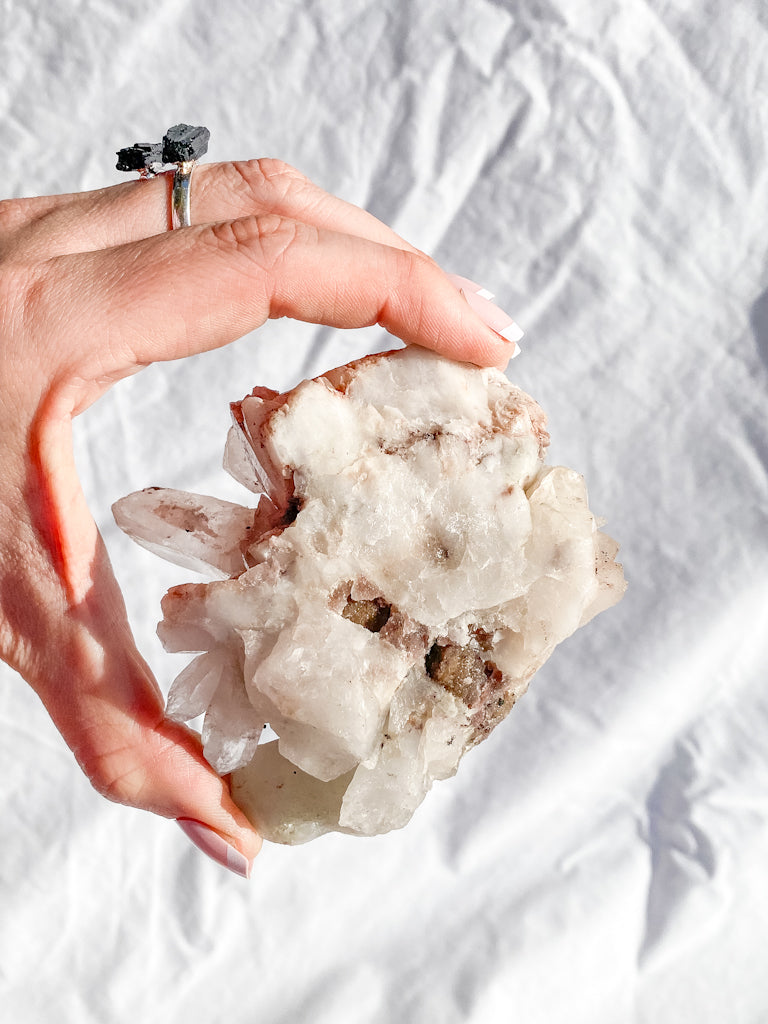 Himalayan Quartz Cluster with Inclusions 292g