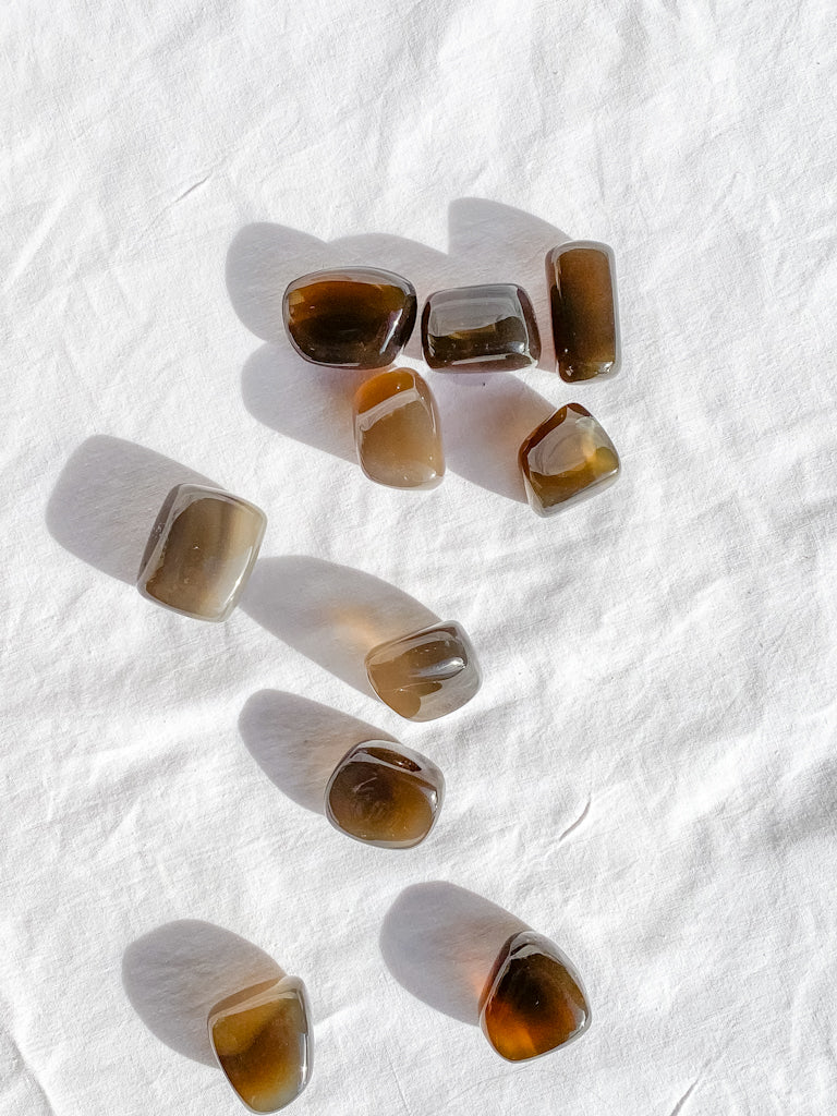 Brown Chalcedony Tumbles | Medium