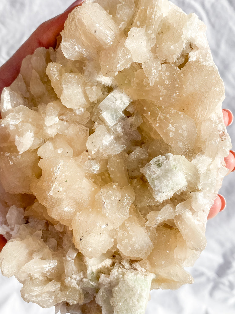 Apophyllite Stilbite Cluster 834g