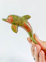 Unakite Dolphin Carving