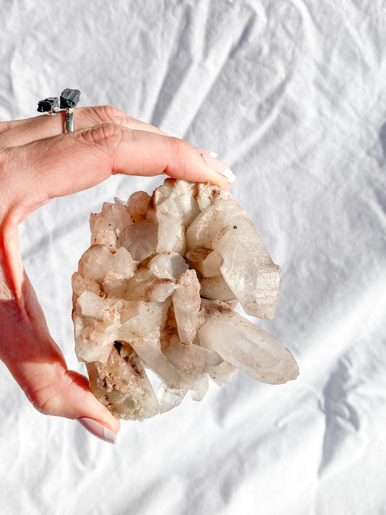 Himalayan Quartz Cluster with Inclusions 292g