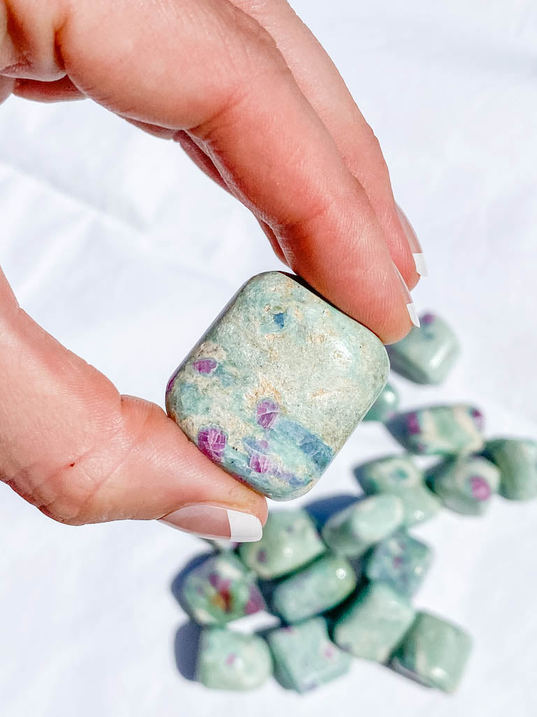 Ruby Fuchsite Tumbles | Medium