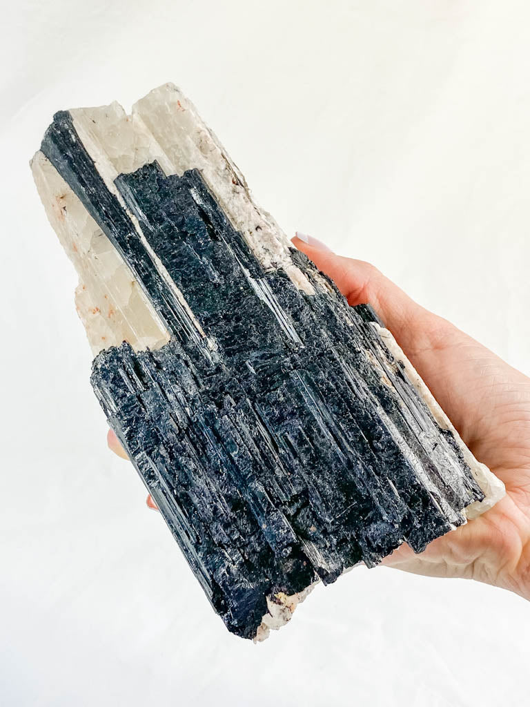 Black Tourmaline with Quartz Natural Chunk 1.3kg