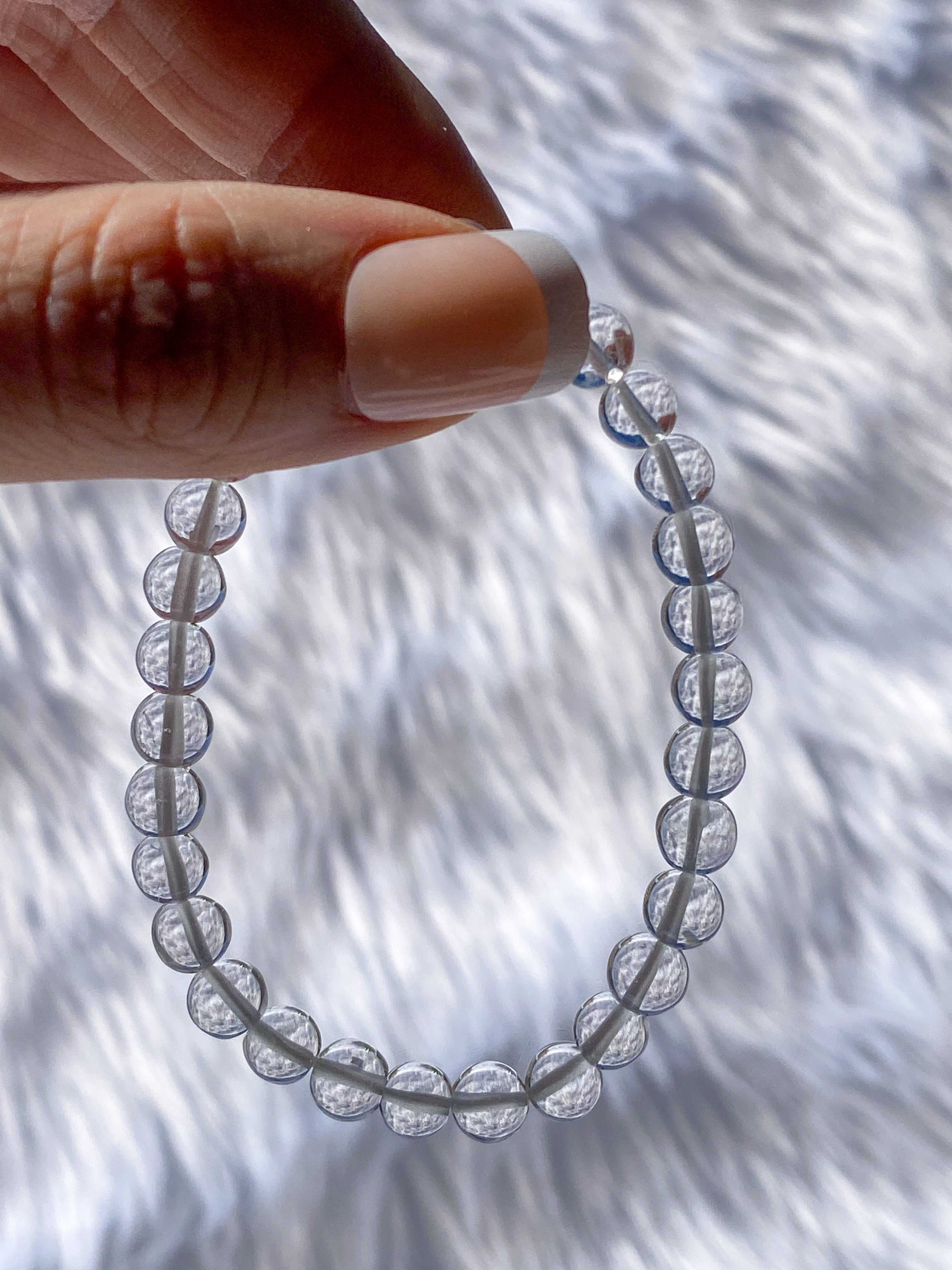 Clear Quartz Bead Bracelet