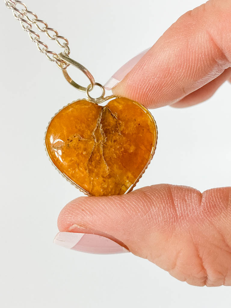 Agate Heart Pendant