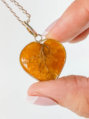 Agate Heart Pendant