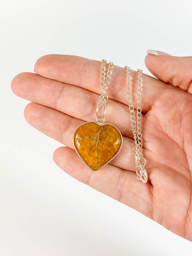 Agate Heart Pendant