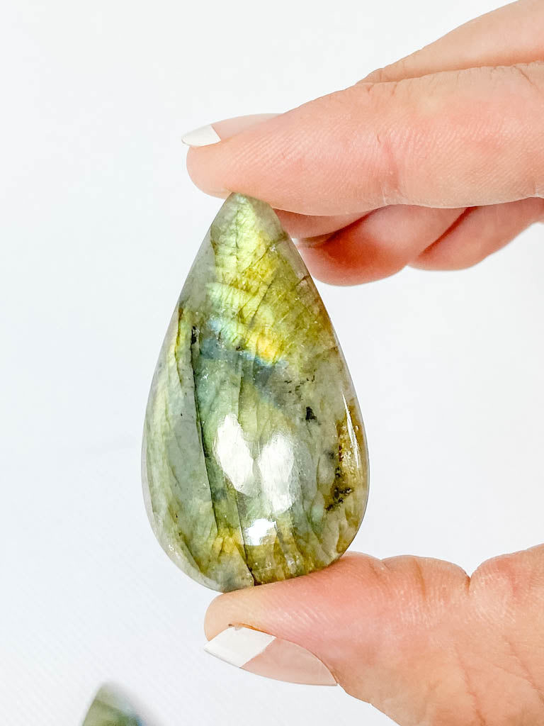 Labradorite Cabochon Tear Drop | Medium