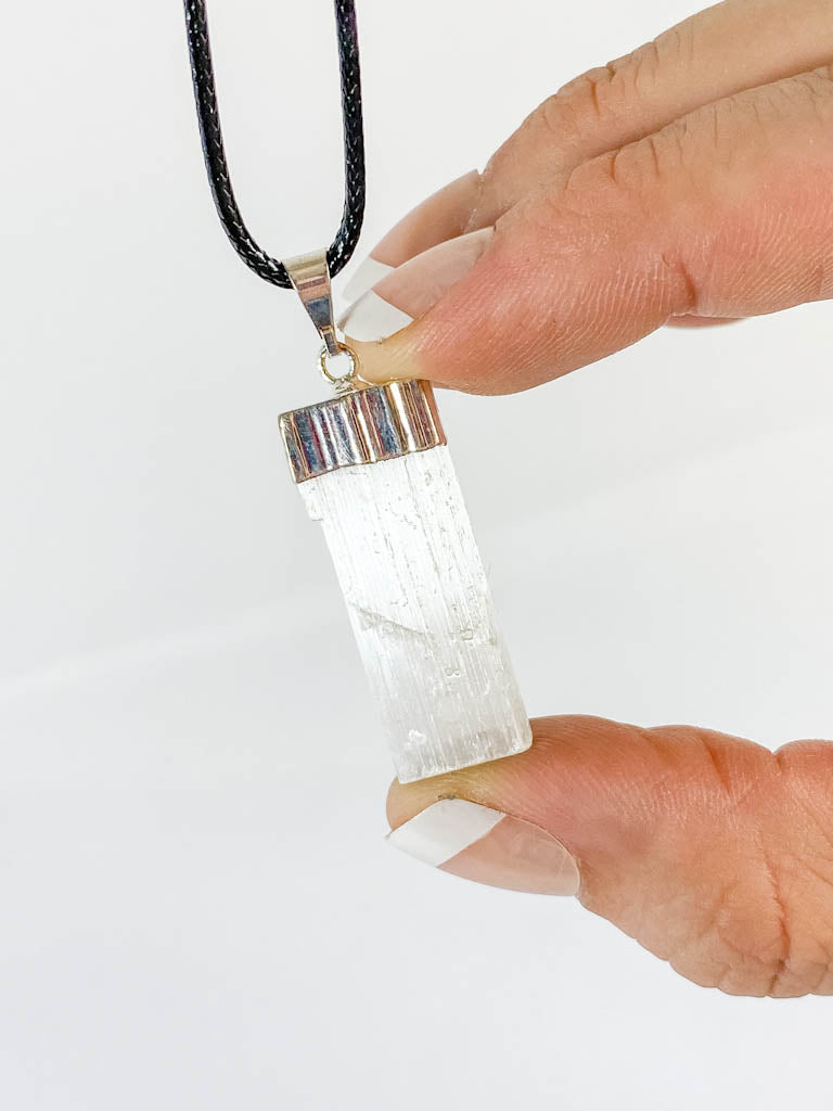 Vitality Pendant Natural Selenite