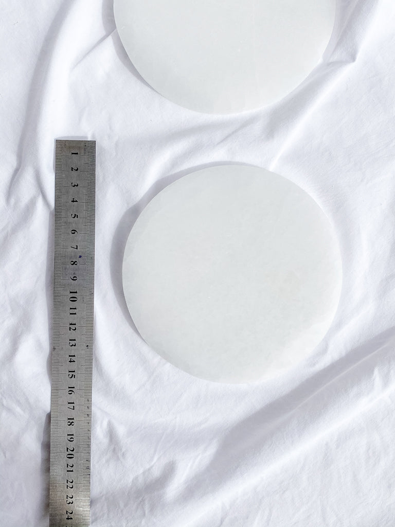 Selenite Charging Plate | Full Moon