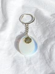 Worry Stone Keyring Opalite