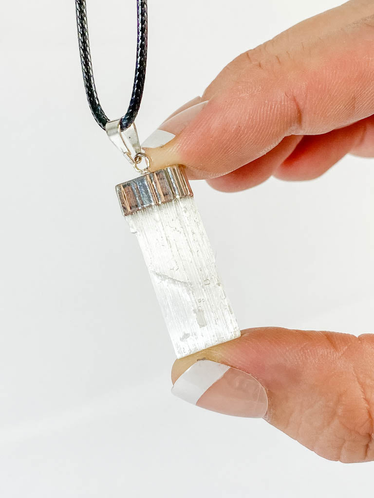 Vitality Pendant Natural Selenite