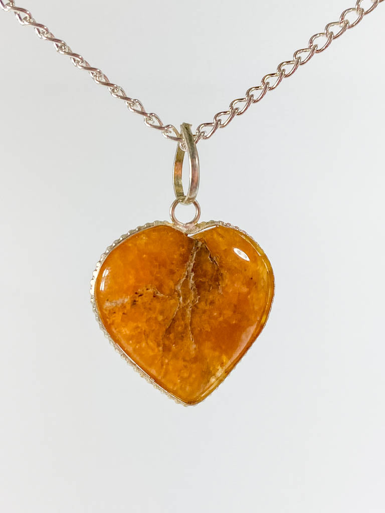 Agate Heart Pendant