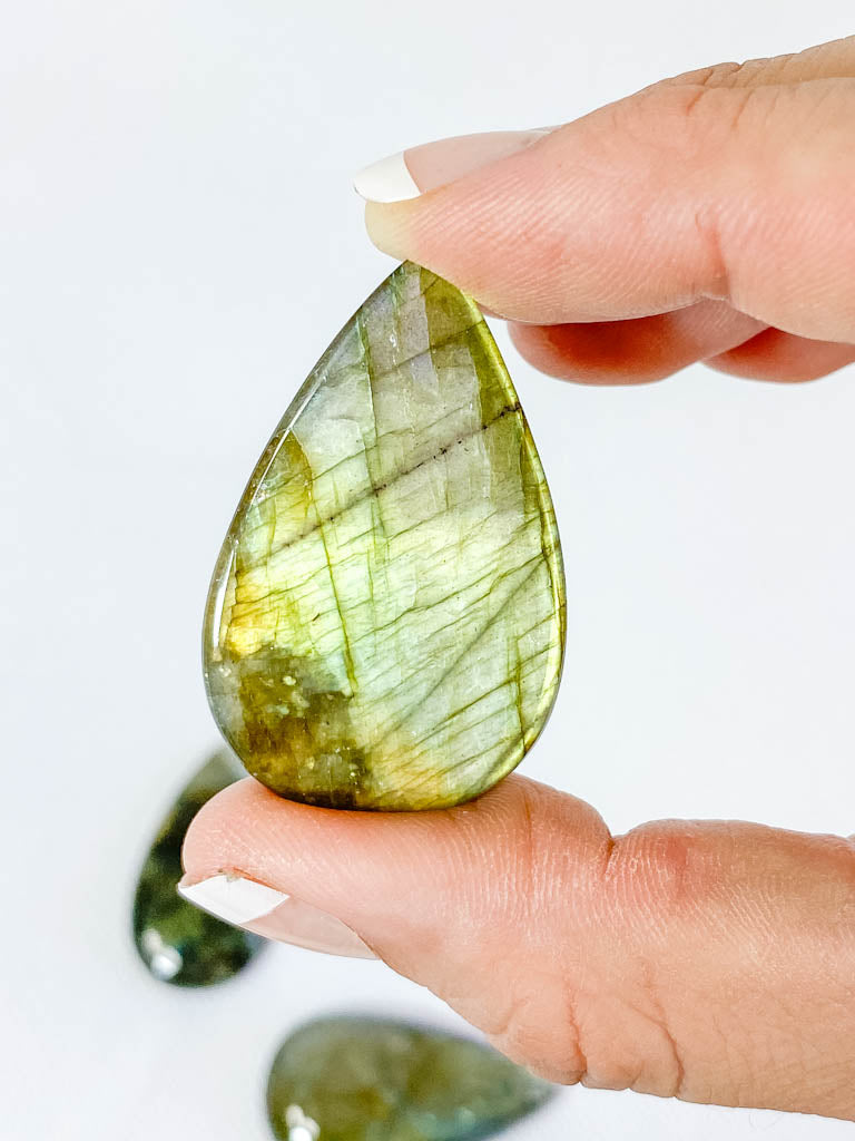 Labradorite Cabochon Tear Drop | Medium