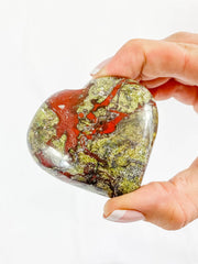 Dragon Bloodstone Heart | Large