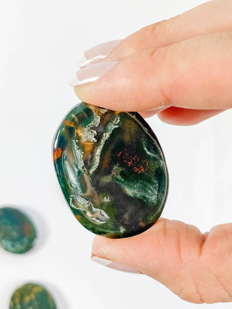 BloodStone Worry Stone