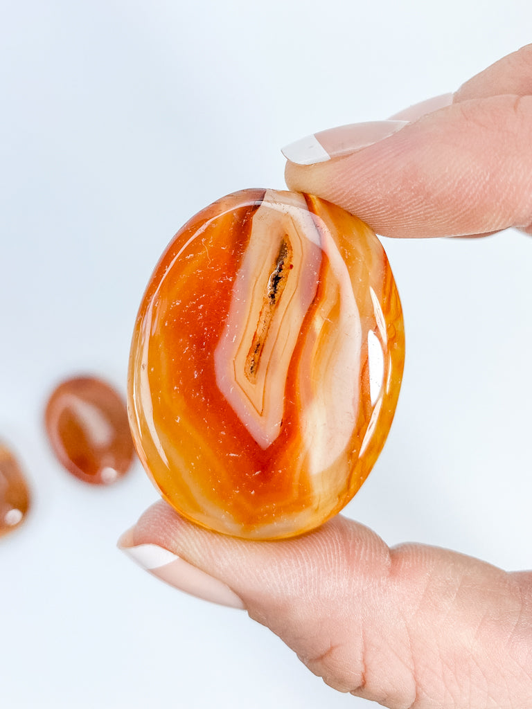 Carnelian Worry Stone