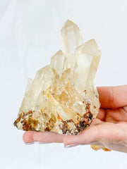 Quartz Cluster with Inclusions 244g