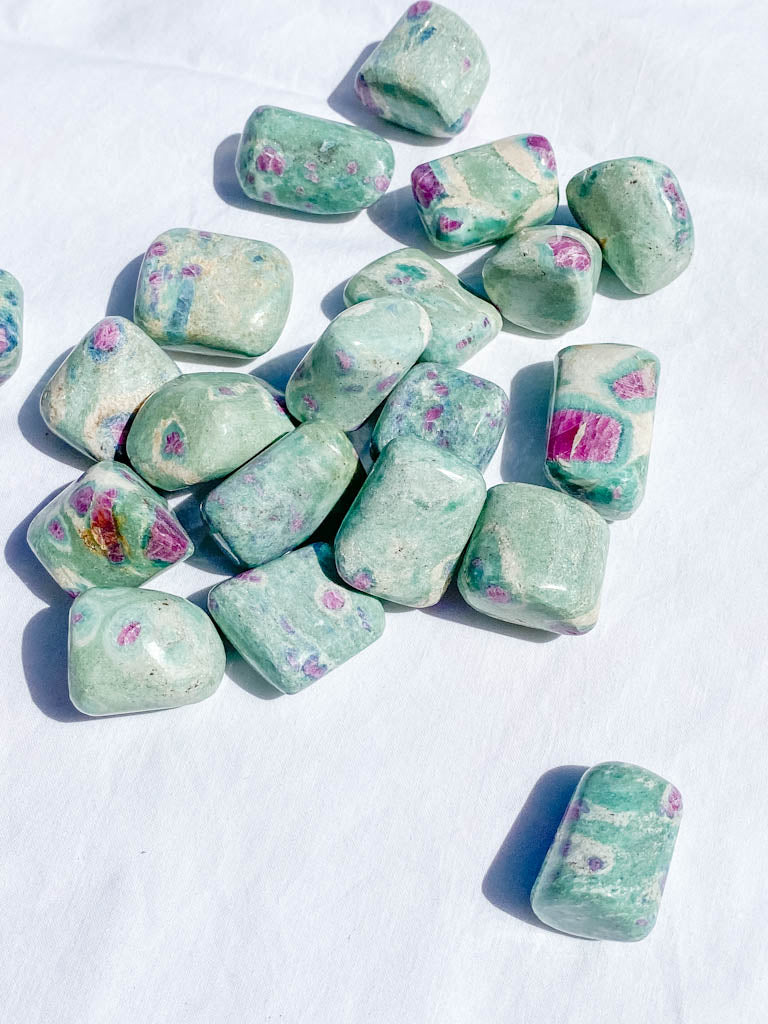 Ruby Fuchsite Tumbles | Medium