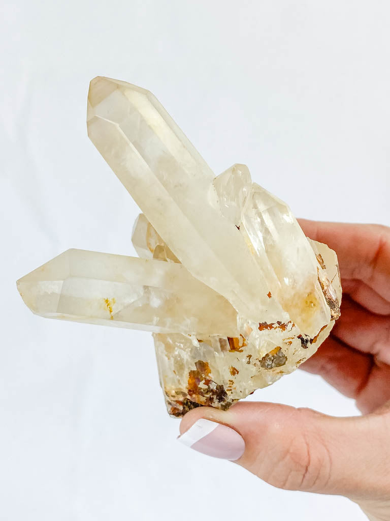 Quartz Cluster with Inclusions 244g