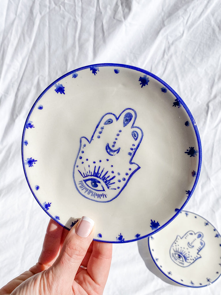 Hamsa Ceramic Dish