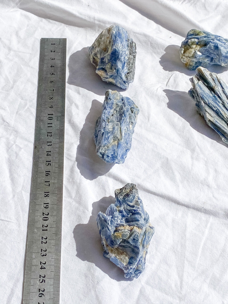 Blue Kyanite with Mica and Quartz Natural | Large