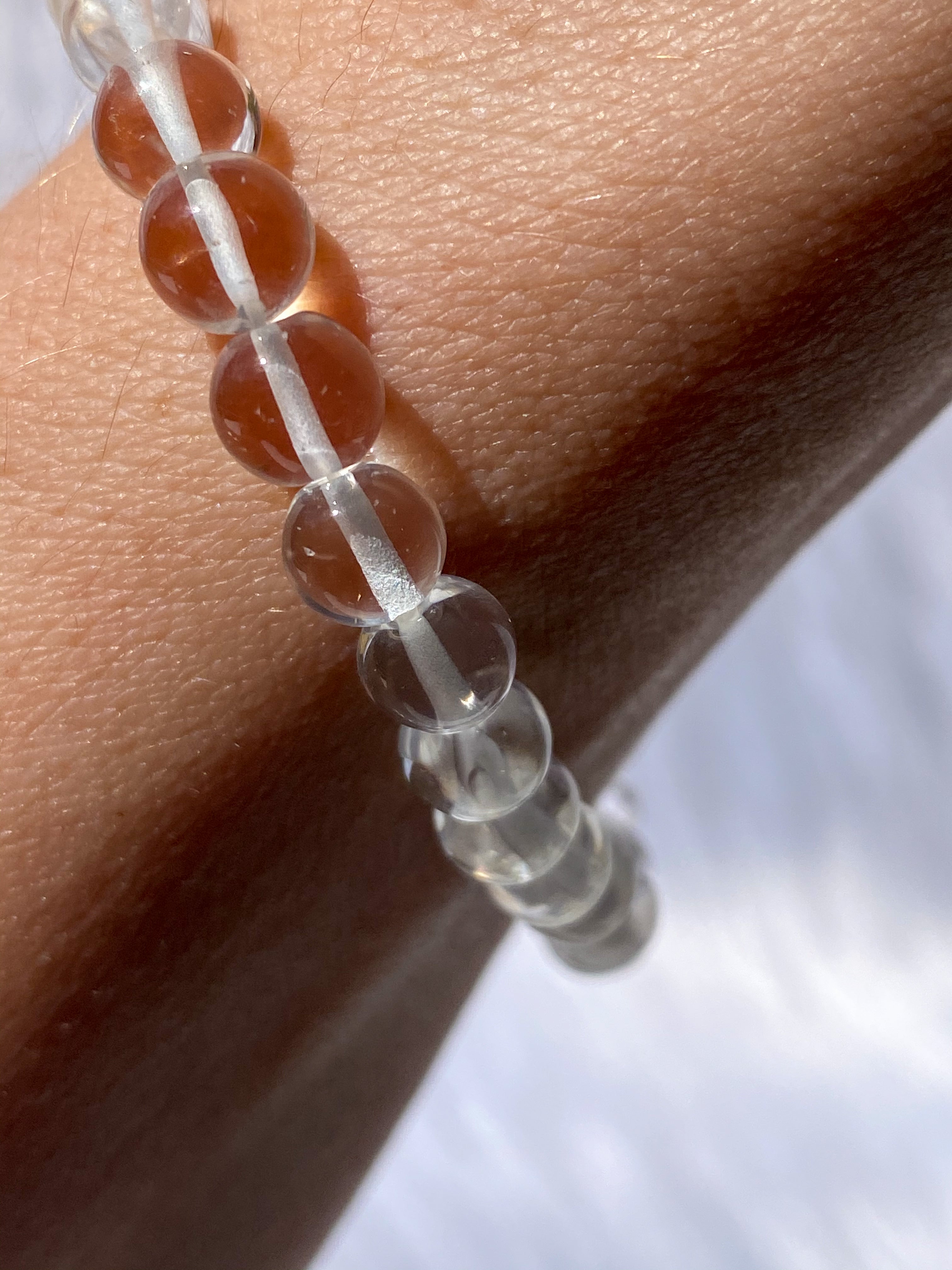 Clear Quartz Bead Bracelet