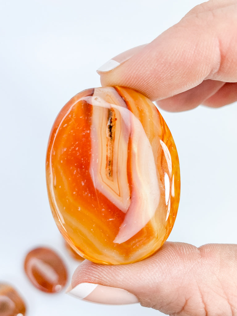 Carnelian Worry Stone