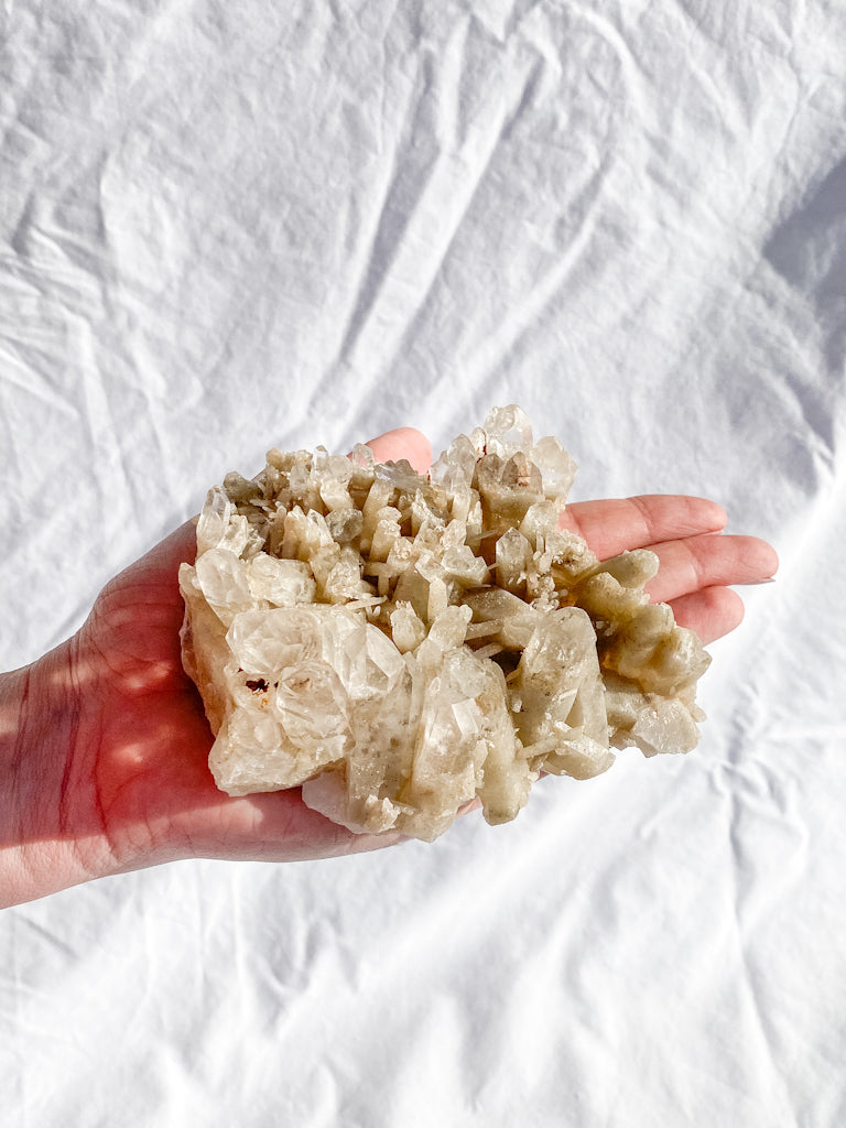 Himalayan Quartz Cluster with Inclusions 459g