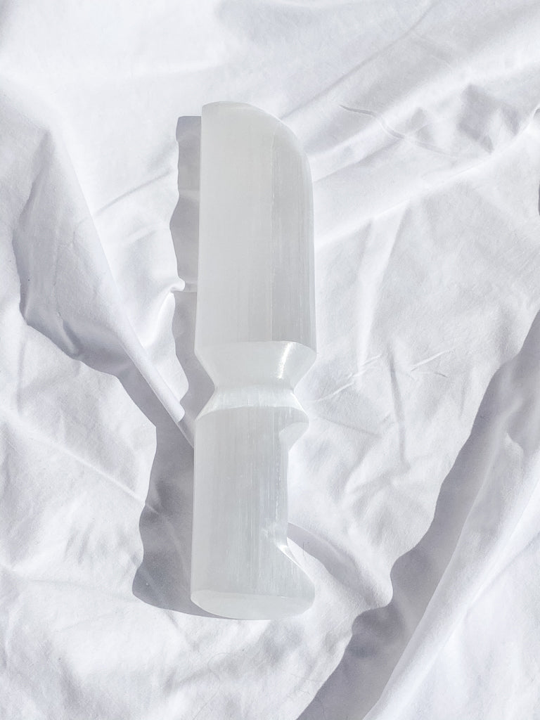 Selenite Ceremonial Dagger | Large