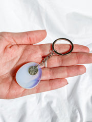 Worry Stone Keyring Opalite