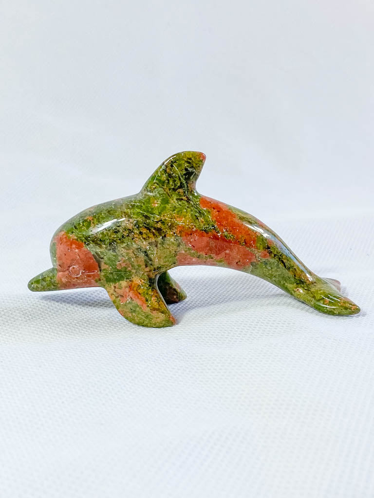 Unakite Dolphin Carving