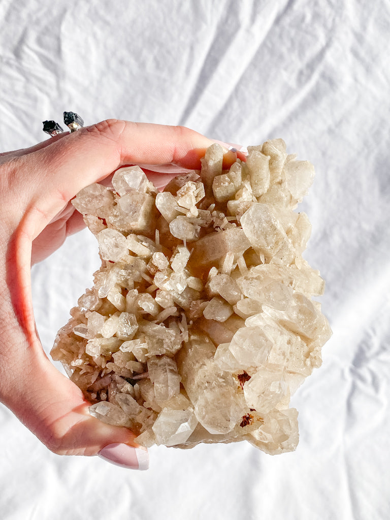 Himalayan Quartz Cluster with Inclusions 459g