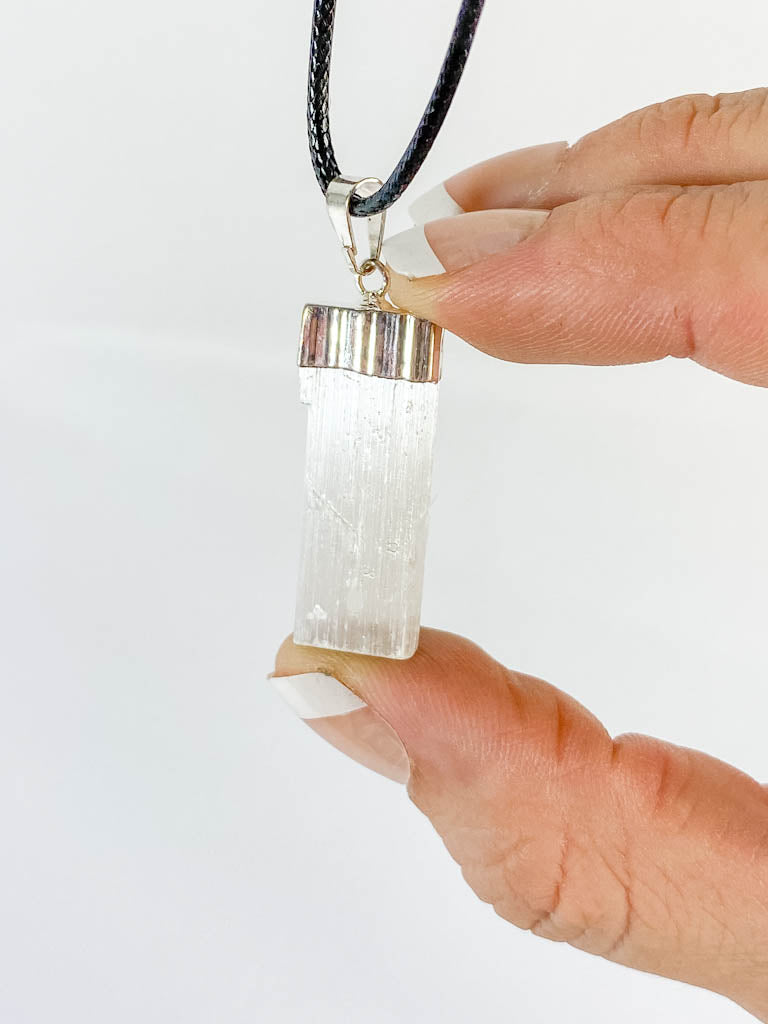 Vitality Pendant Natural Selenite