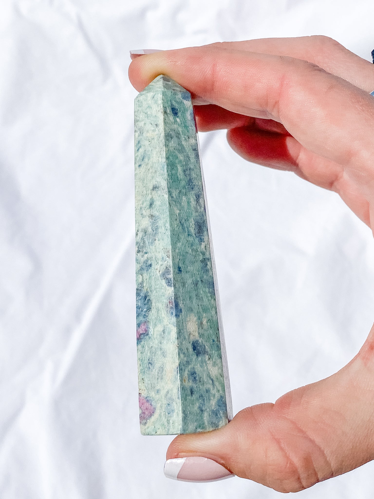 Ruby Fuchsite Polished Point 95g