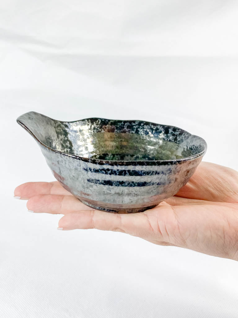 Oriental Ceramic Sage Bowl with Lip | X Large