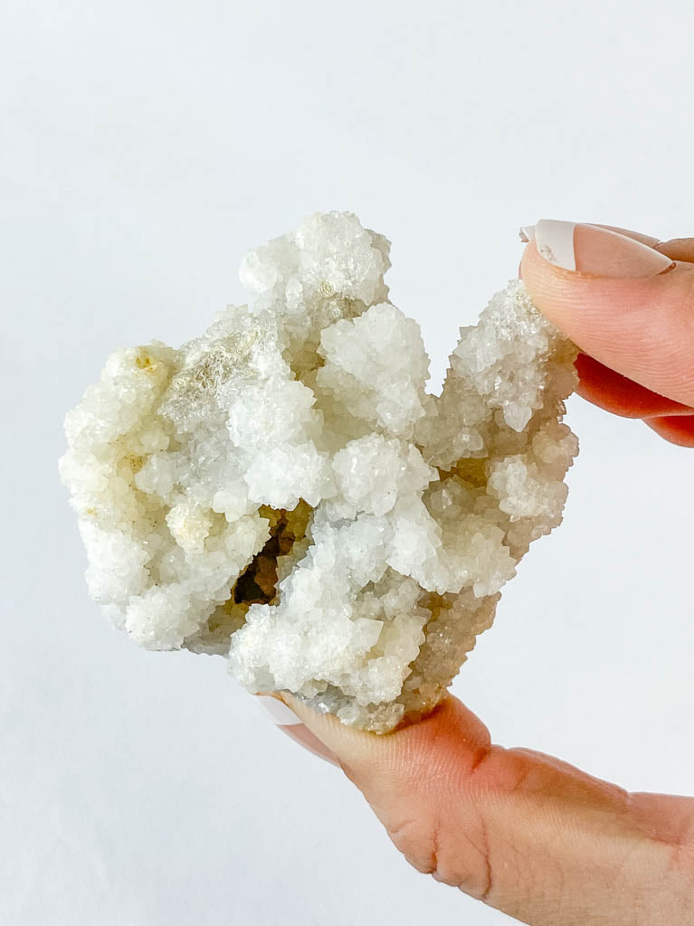 White Chalcedony Stalactite Cluster 143g