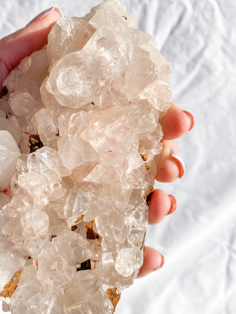 Himalayan Quartz Cluster with Inclusions 657g