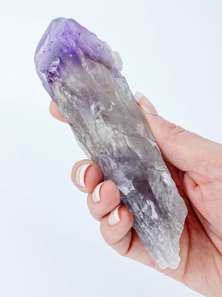 Amethyst Natural Laser Dragons Tooth Wand 272g