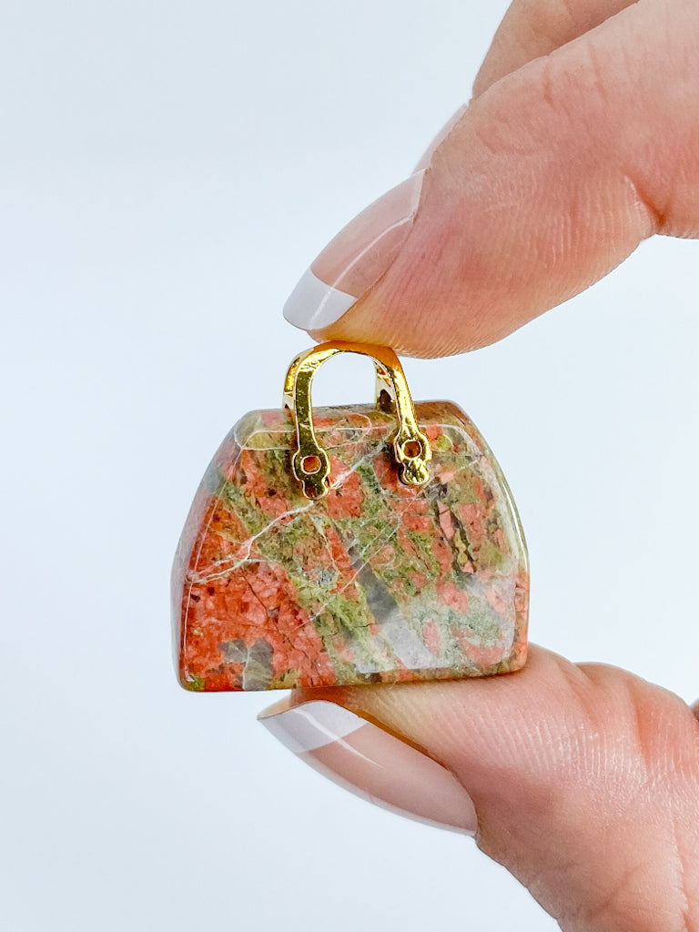 Unakite Bag Carving | Mini